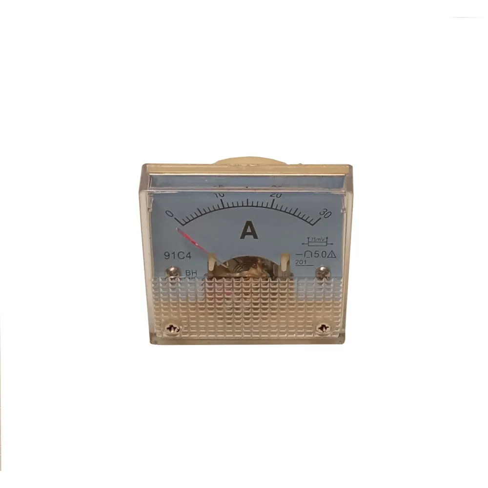 Ampermetru analogic curent continuu 30A, 44x44x36mm