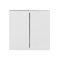 Clapeta intrerupator dubla Schrack Visio50 EV102002 alb