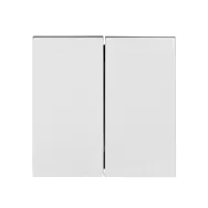 Clapeta intrerupator dubla Schrack Visio50 EV102002 alb