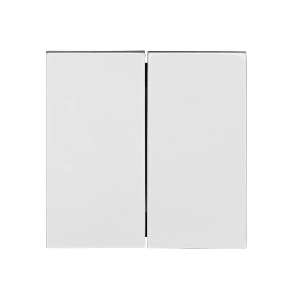 Clapeta intrerupator dubla Schrack Visio50 EV102002 alb