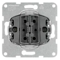 Insert intrerupator dublu Schrack Visio S 50, EV100109-- cleme cu element elastic