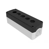 Cutie plastic pentru 5 butoane Bemis BT3-5000-0006, IP66, negru