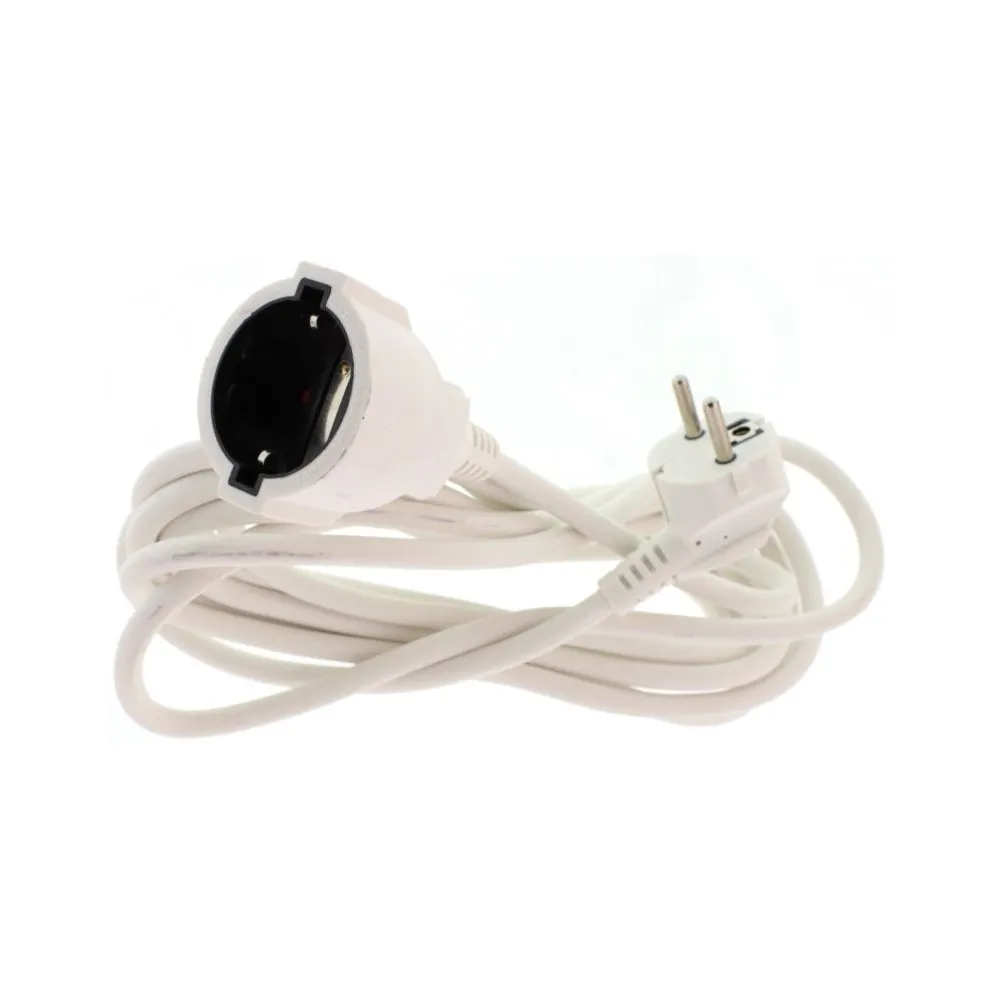 Cablu prelungitor 5m 1.5mm, alb, Well