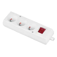 Multipriza 3 prize, intrerupator, alb GN-370SWS Plastrol