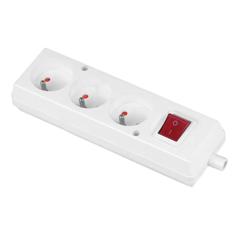 Multipriza 3 prize, intrerupator, alb GN-370SWS Plastrol