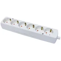 Multipriza 6 prize, alb GN-670S Plastrol