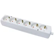 Multipriza 6 prize, alb GN-670S Plastrol