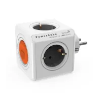 Fisa in forma de cub 4 prize schuko cu intrerupator, gri, Allocacoc