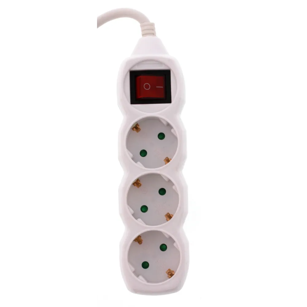Prelungitor 3 prize 3M cu intrerupator, cablu 3x1.5mmp, Well