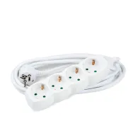 Prelungitor 4 prize, cablu 3x1.5mmp, 3m, alb, Technik