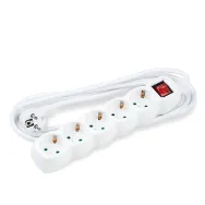 Prelungitor 5 prize 3m cu intrerupator, cablu 3x1.5mmp, Technik