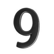 SEMN CIFRA CU LOCAS FIXARE - 190MM / NEGRU-ANTIC / 7