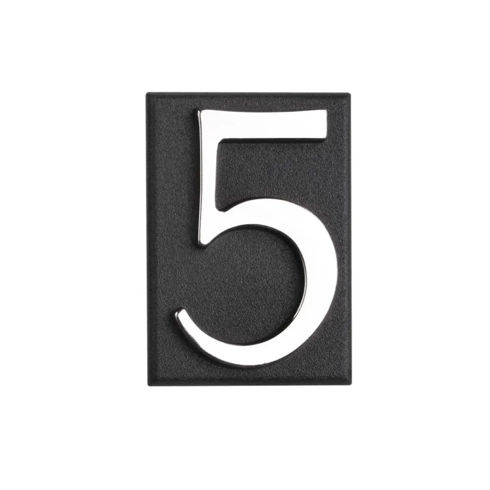 SEMN CIFRA CU PLACA ADEZIVA FIXARE - 45MM / CROM / 7