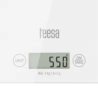 CANTAR BUCATARIE STICLA ALB TEESA