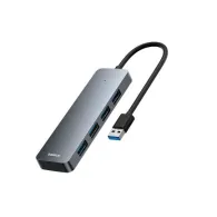 HUB USB Baseus UltraJoy 4 in 1, input USB 3.0, output 4 x USB 3.0, lungime cablu 150 cm, gri "B0005280B811-03"  - 6932172653248