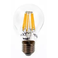 Bec LED filament A60 E27 7W 230V lumina calda Well
