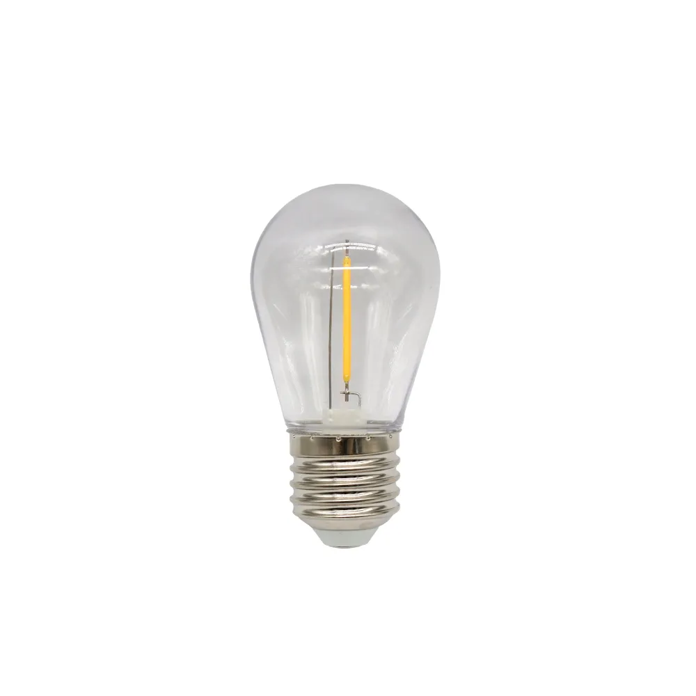 Set 10 becuri LED pentru ghirlanda luminoasa, S14, 2W, lumina naturala 4000K, E27
