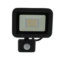 Proiector LED cu senzor 20W 1800lm IP44 4000K negru, Well