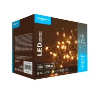 Ghirlanda luminoasa decorativa Modee C2004, 200 LED-uri, 3.6W, 20m, alb cald