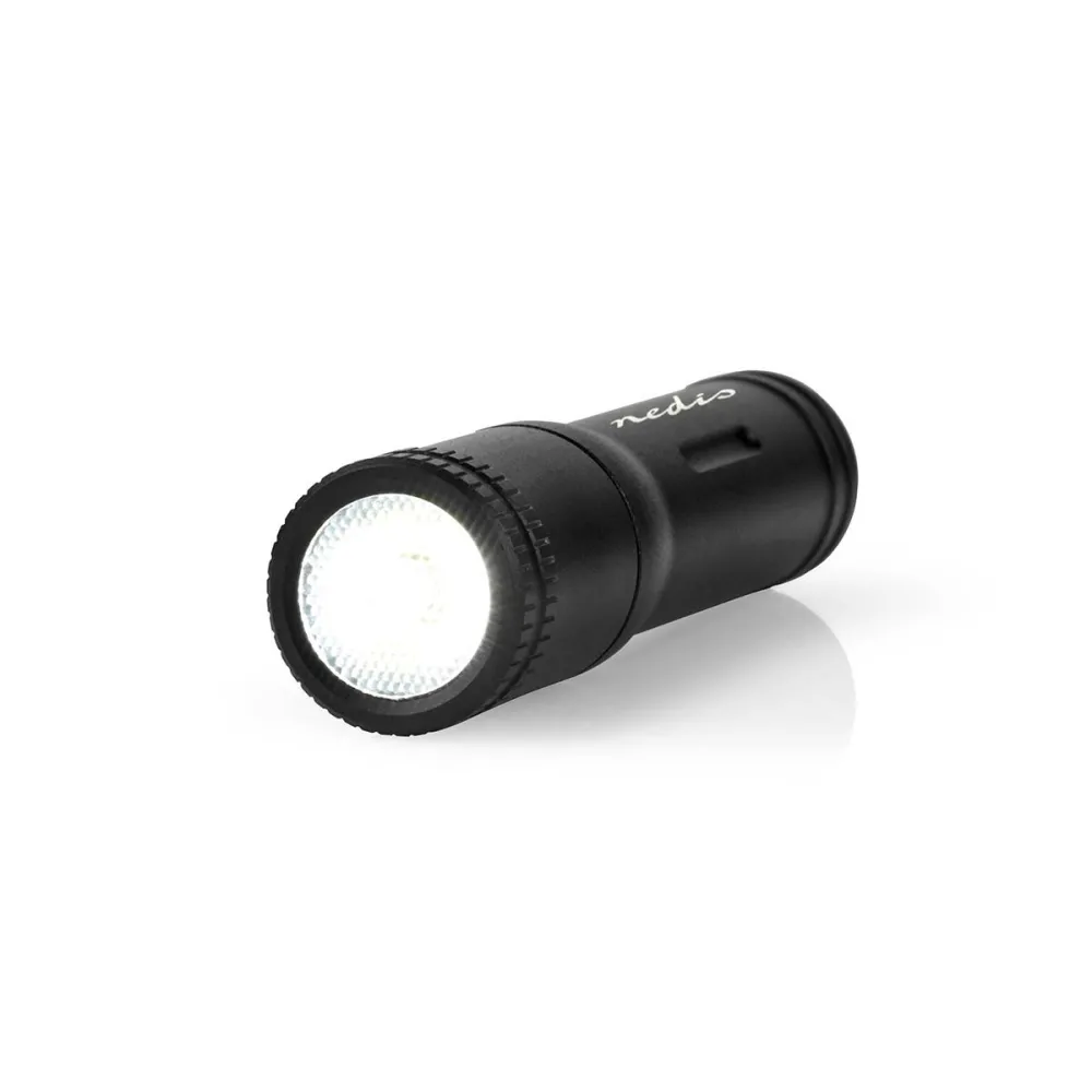 Lanterna LED Nedis, 3W, 100lm, IPX4, 1x AAA, negru