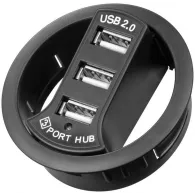 Hub USB 2.0 incastrabil, 3x USB-A Goobay