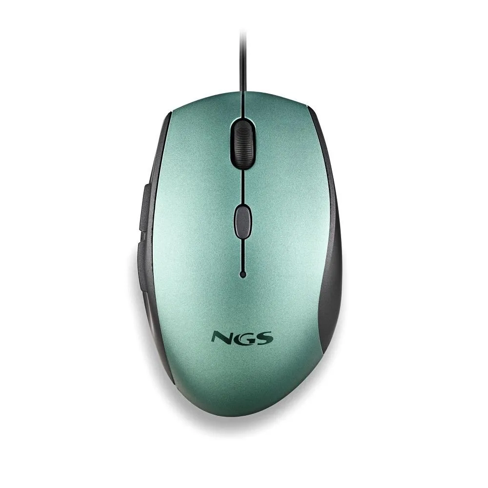 Mouse optic cu fir NGS Moth Ice, 1600dpi, silent click, adaptor USB-C, verde