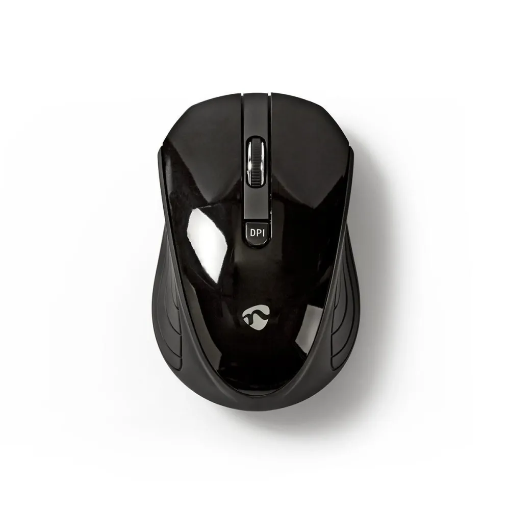 Mouse wireless Nedis, 1600DPI, 3 butoane, negru