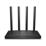 Router wireless TP-Link Archer C6U AC1200 Dual Band, 4 antene externe, Gigabit