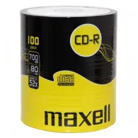 CD-R 700MB, 52x 100buc pe folie, Maxell