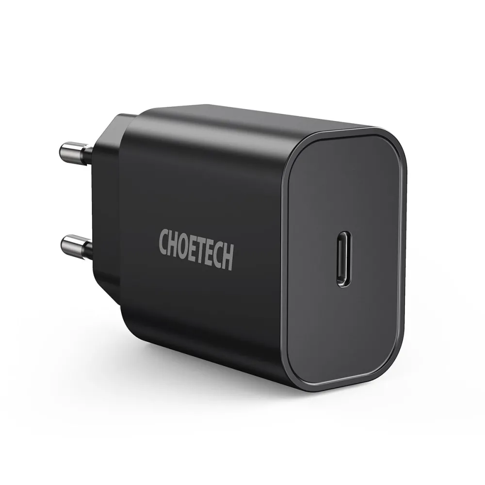 Incarcator retea Choetech Q5004, 1x USB-C QC 3.0, PD, 18W, negru