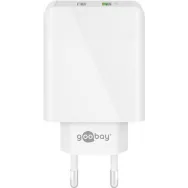 Incarcator retea Goobay, 2x USB-A, QC3.0, 28W, alb