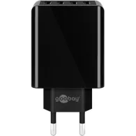 Incarcator retea Goobay, 4x USB-A, 30W, design slim, negru