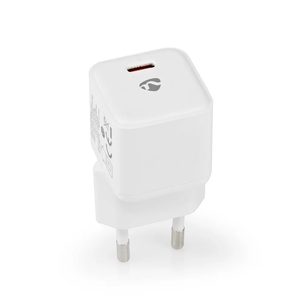Incarcator retea Nedis, 3A, USB-C, PD 20W, alb