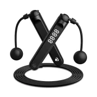 Coarda de sarit Smart Bluetooth, Senzor Hall dublu, 3m, negru, Nedis