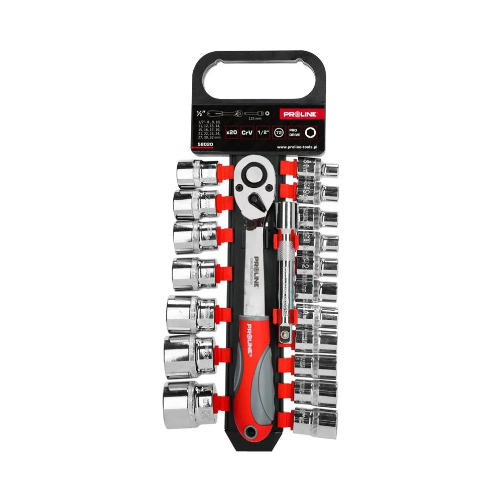 SET TUBULARE 1/2" 8-32MM - 20P.