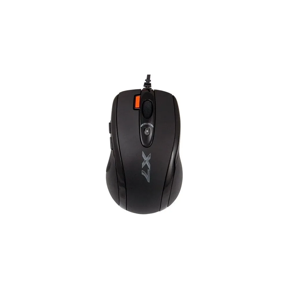 MOUSE A4TECH gaming, cu fir, USB, optic, 2000 dpi, butoane/scroll 7/1, negru, iluminare, butoane programabile, "X-710MK"   (incl
