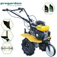 ProGARDEN Pachet Campo 703 Motocultor 7CP + Plug simplu + Plug bilonat/rarita + 2L Ulei