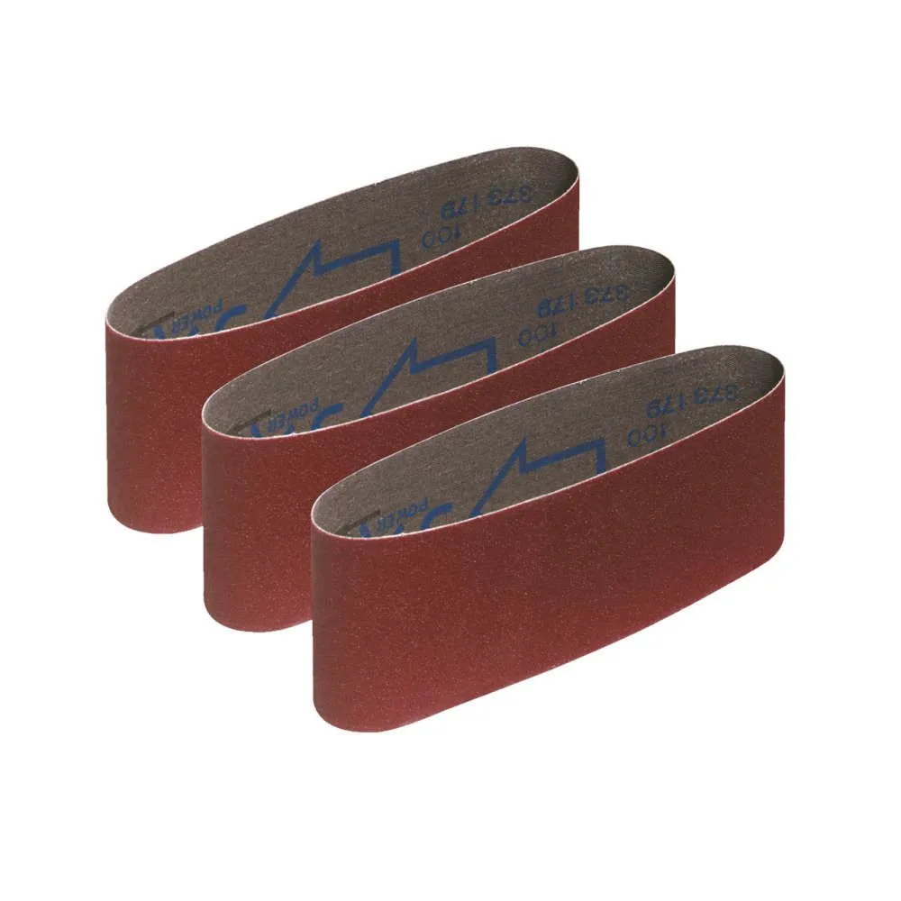 Set 3 benzi slefuire, granulatie 80, 76x457mm