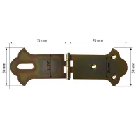 BALAMA CU INEL LACAT PENTRU CUFERE 76X50MM
