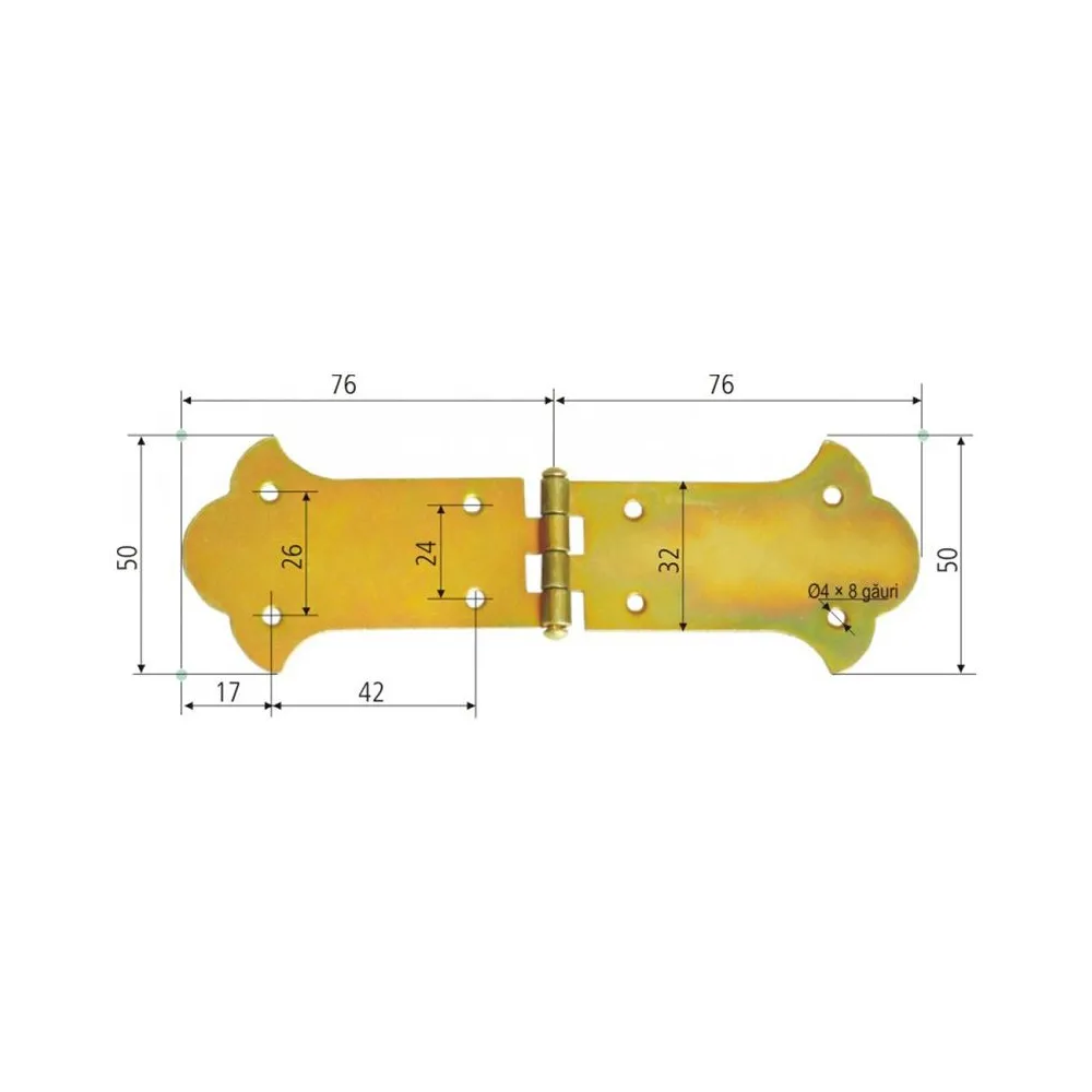 BALAMA ORNAMENTALA PENTRU CUFERE 76X50MM