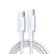 CABLU alimentare si date Ugreen, "L501", Fast Charging Data Cable pt. smartphone, USB Type-C la USB Type-C 60W / 3A, braided, 1m