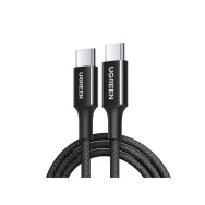 CABLU alimentare si date Ugreen, "L501", Fast Charging Data Cable pt. smartphone, USB Type-C la USB Type-C 60W / 3A, braided, 2m