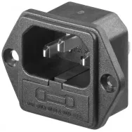 Conector AC montare pe panou 220V 6.3A cu siguranta