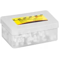 Clema plastic fixare cablu 5 mm, alb (100buc/cutie)