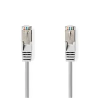 Cablu de retea SF/UTP Nedis, cat6, patch cord, 7.5m, gri