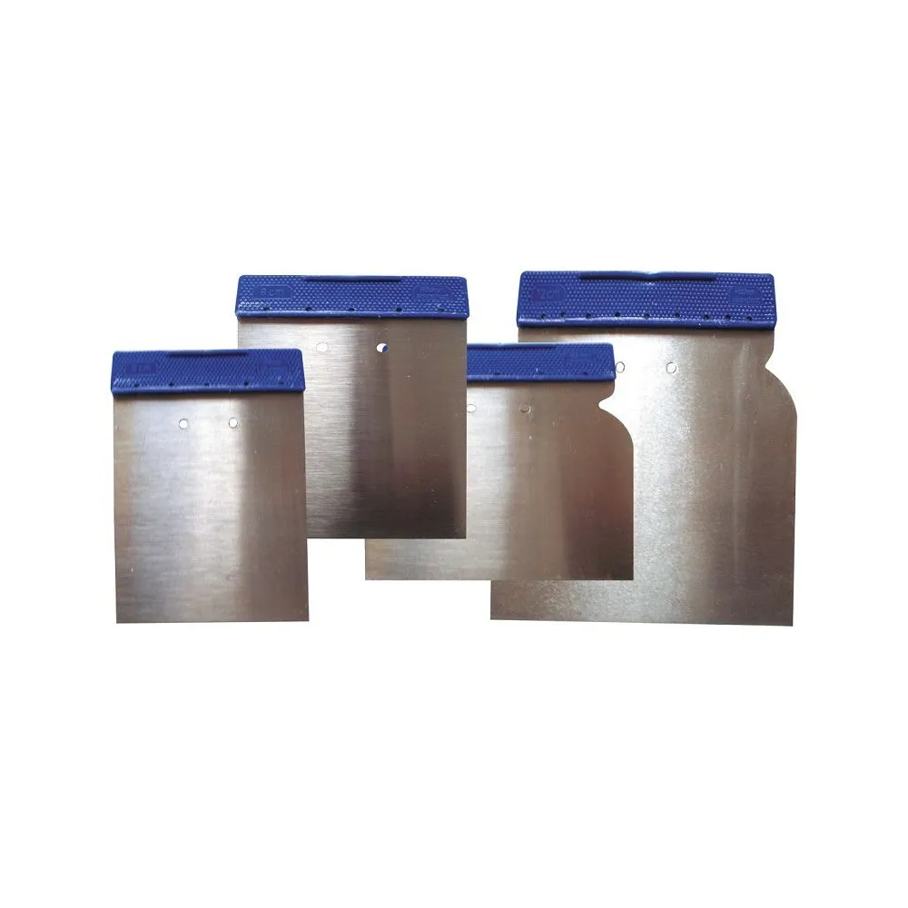 SET SPATULE METALICE CU MANER PLASTIC - 4P.