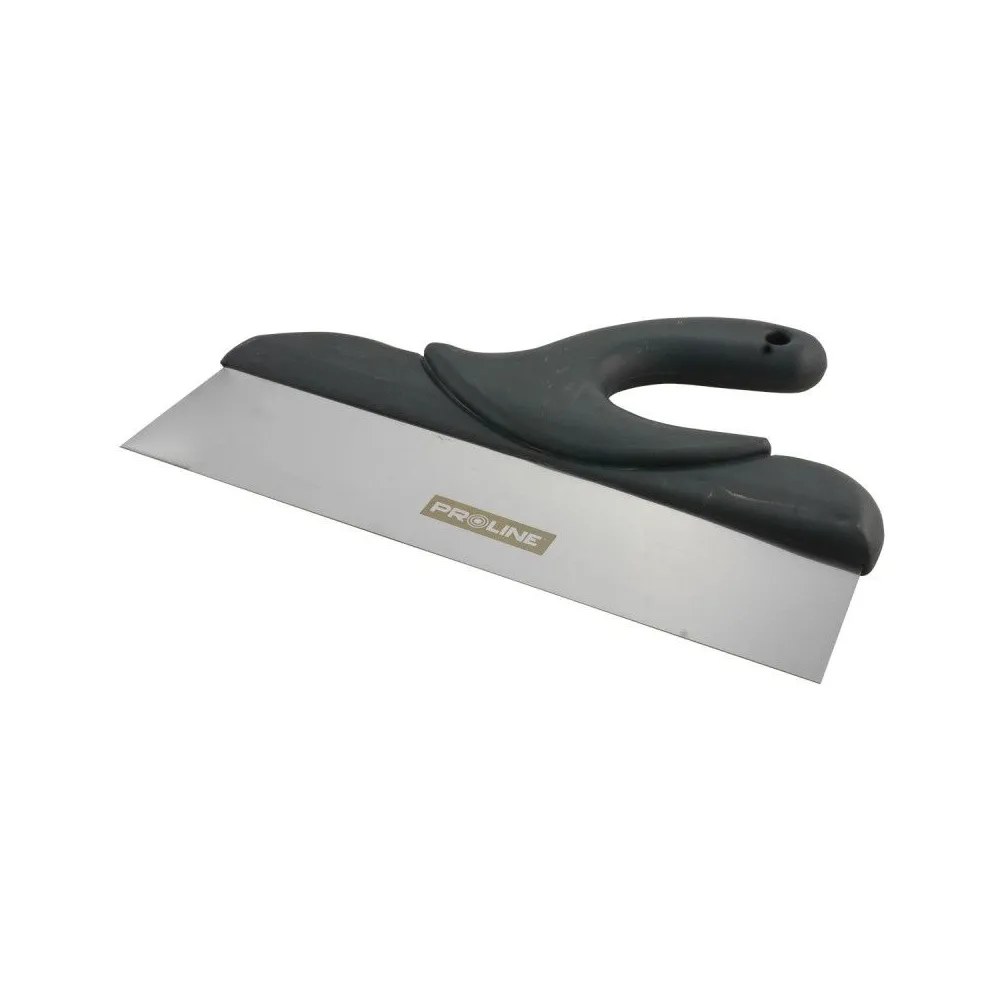 SPATULA INOX CU MANER PLASTIC CURBAT 350X75MM