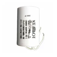 CONDENSATOR MOTOR CU FIR CONECTOR - 25.00UF / 450V