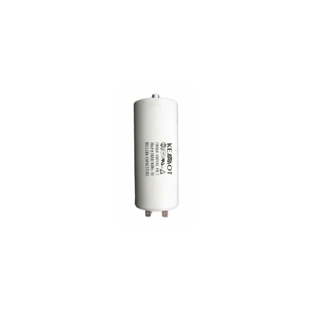 CONDENSATOR MOTOR CU SURUB CONECTOR -  30UF / 450V