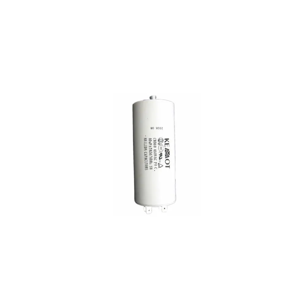 CONDENSATOR MOTOR CU SURUB CONECTOR -  40UF / 450V